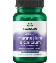 Albion, Magnesium & Calcium with Vitamins D3 & K2